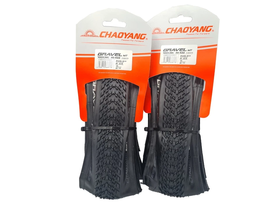 2 Stk. Chaoyang Gravel MT Reifen Tubeless Ready 700x38C 60 TPI Pannenschutz TOP - Bild 3 von 4