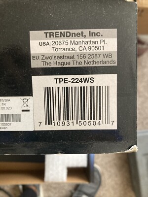TRENDnet TPE-224WS,24-port 10/100Mbps Web Smart PoE Switch