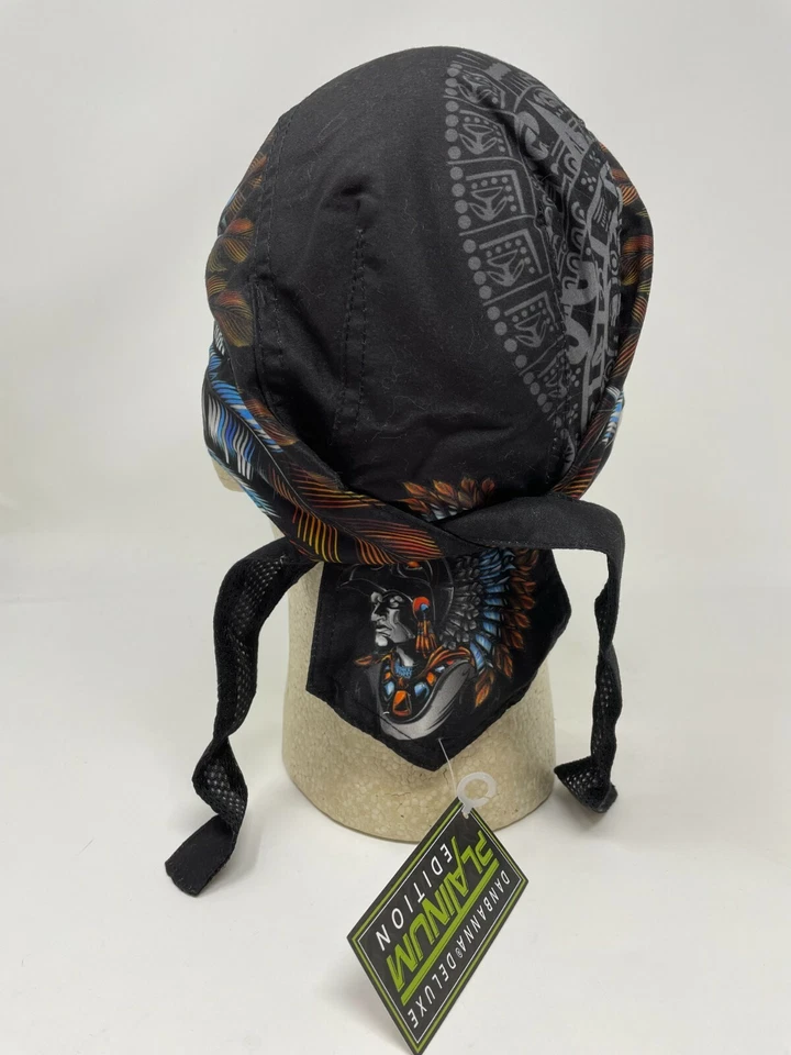 Mayan Aztec 印加白金 Durag 头巾 Bandanna Sweatband Capsmith 免运费 — 第 4/4 张图片