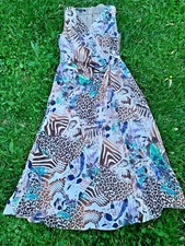 SALE@ Nearly New NINE WEST Giraffe Zebra Print Marilyn Monroe Dress Sz 4 ❤️sj17j