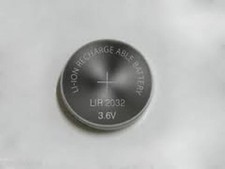 Li-Ion Rechargeable 2032 Button Cells, LR2032, 2 Pk