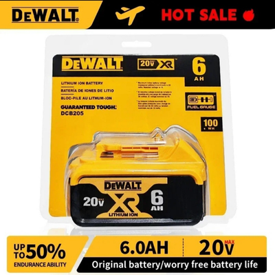 #ad Dewalt DCB206 20V Max XR 6.0Ah Litgium lon Battery $43.99