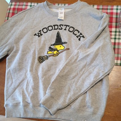 Snoopy And Woodstock Peanuts Gray Unisex Sweater Size Small 