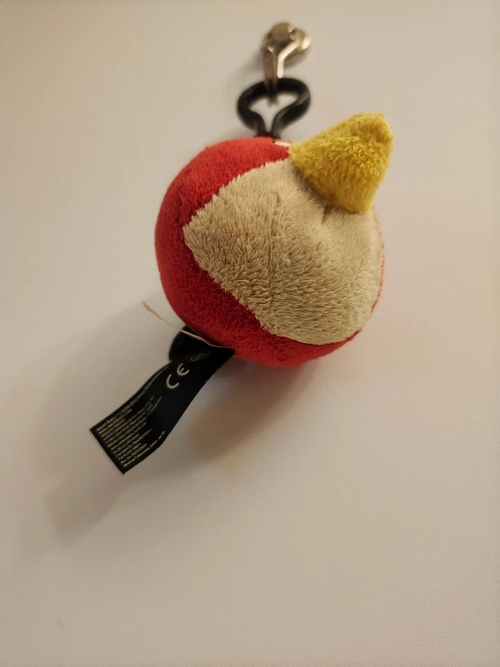 2 clips de mochila de felpa Angry Birds. Pájaro rojo y cerdo verde Foto 4 de 4