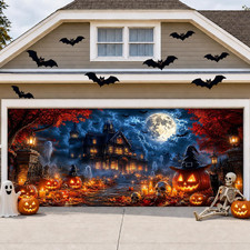 7X16Ft Halloween Garage Door Cover