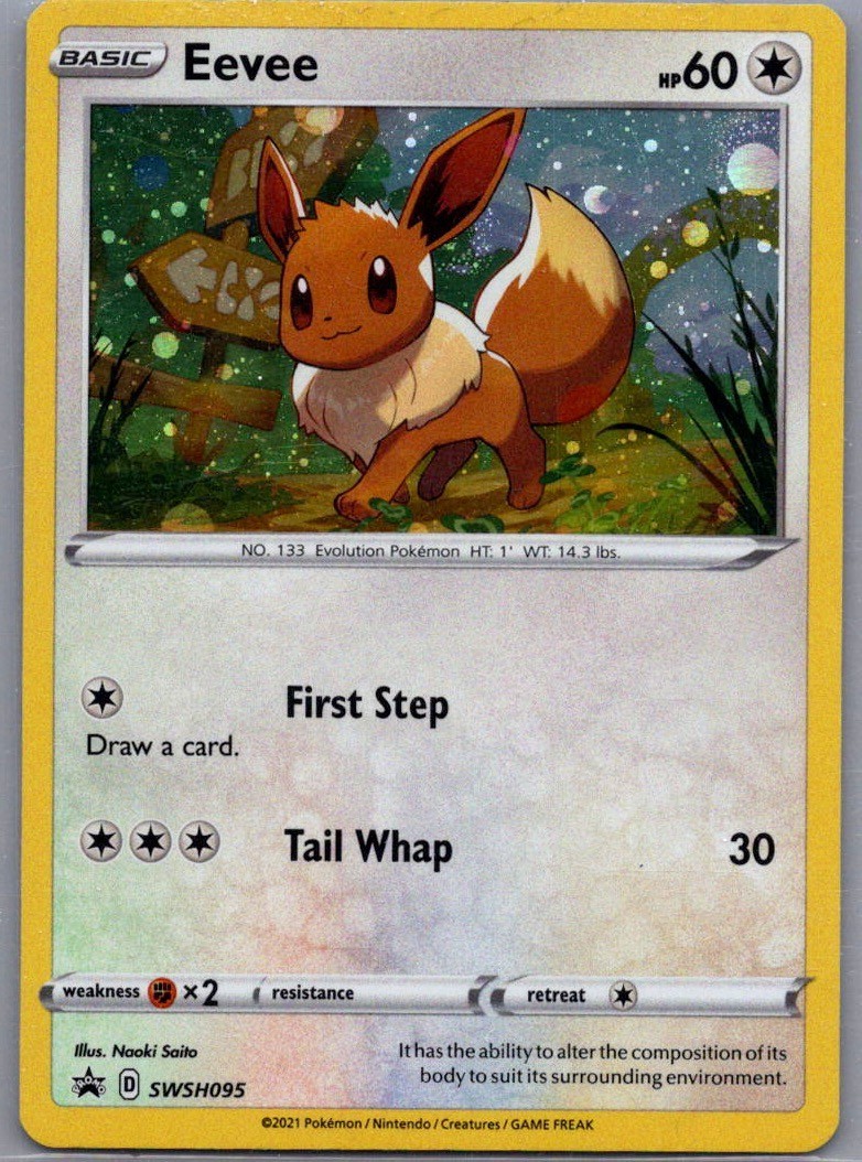 Eevee SWSH095 Pokemon TCG Black Star Promo Holo NM