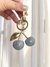NWT Cherry Bag Charm/Keychain Sliver Color