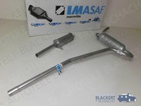 Imasaf Auspuffset Mitteltopf+Endtopf für Lancia Fulvia Coupe 1.2+HF 1965-1969