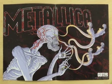 METALLICA James Hetfield Lars Ulrich Kirk Hammett GUITAR Poster SHADOWS RISING