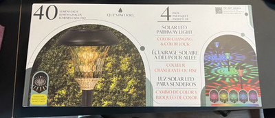 Solar LED pathway Color Changing lights 4 pack