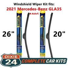 Rain-X Longitude Wiper Kit fits: 2021 Mercedes-Benz GLA35 AMG (26" & 20")