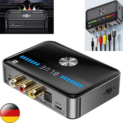Bluetooth 5.3 NFC Sender Empf?nger Wireless Audio HiFi Musik Adapter AUX RCA