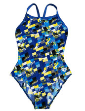 ARENA Women's 36 Waternity Mahogany FL One Piece Light Drop Back Swimsuit Blue