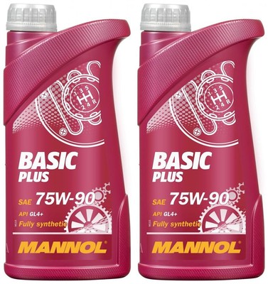 2l Mannol 8108 Basic Plus Getriebeöl 75W-90 GL-4 2x1l 