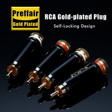 4Pcs High quality Gold plating RCA plug Soldering Audio/Video plug Connector