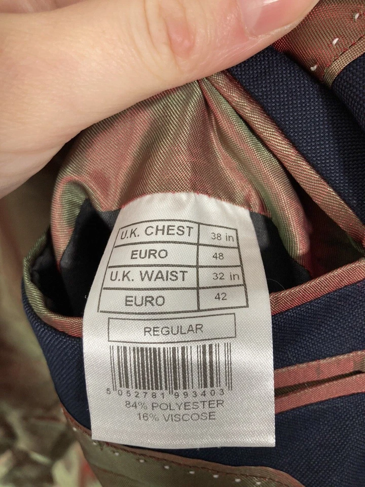 BEN SHERMAN TAILORED Jacket/Blazer - Size 38R - Navy - New With Tags - Men’s - Image 3 of 4