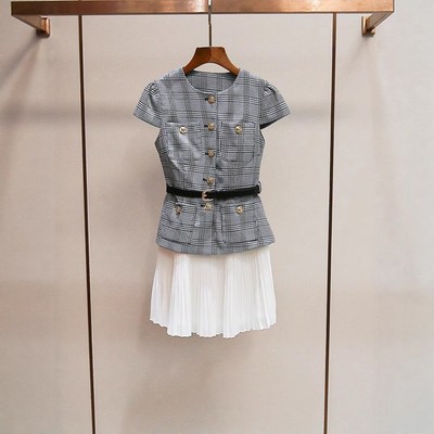 Self-Portrait Womens Summer New Pattern High Waist Dress