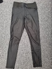 Asos Shiny Leggings UK Size 8 Black