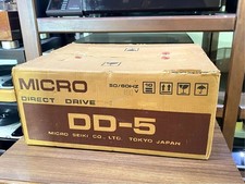 MICRO SEIKI DD-5 Record Player w/ Box Accessories Tested Japan Works MG01 17.0
