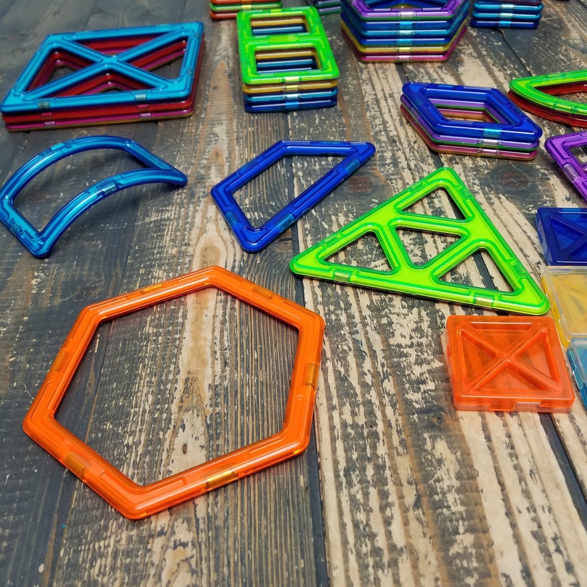 Lot of 150 Magformers Pieces Magnetic Building Mixed LOT with