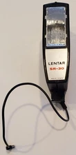 Vintage Lentar SR-30 Electronic Camera Flash with Cable-Untested Made in Japan