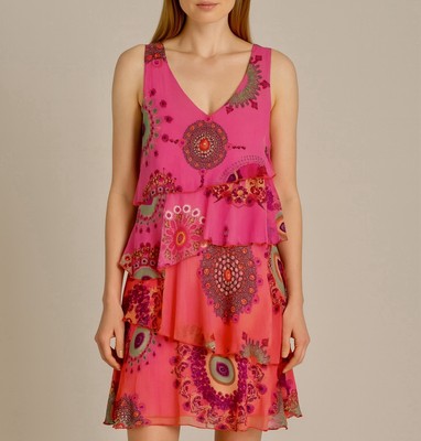 Desigual Chiffon Kleid Neu
