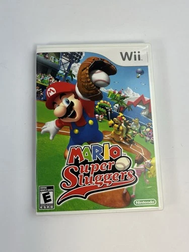 Mario Super Sluggers (Wii, 2008) CIB Complete with Manual - Tested & Working