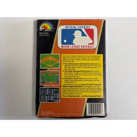Major League Baseball Game (Nintendo NES 1987) CIB Cartridge Manual Sleeve & Box