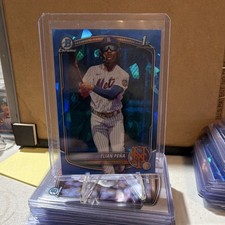 2025 Bowman Chrome Sapphire Elian Peña BCP-155 New York Mets 1st Edition