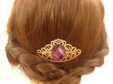 Braut Hochzeit Haarkamm goldfarben mit große...