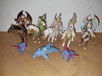 Schleich Bayala Sammlung Pferd mit Elfe Delfin Löwenbaby