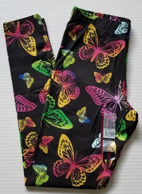 No Boundaries Ladies Butterfly Ankle Leggings Size Small NEW