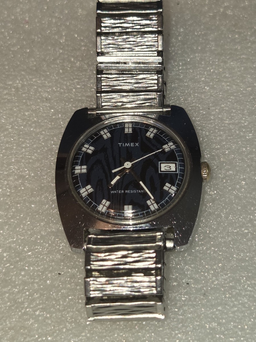 1976 Timex Sprite Calendar Watch. Ref: 23653-02575, Blue, Runs