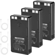 3 Pack Rechargeable LIT-22 Battery New For Hunting Trail Camera Flex-M Flex G-36