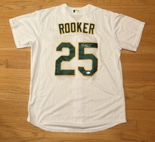 Brent Rooker Signed Athletics Jersey PSA/DNA Auto Baseball Oakland Las Vegas MLB