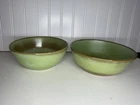 Vintage Frankoma Pottery 7 1/4" Serving Dish / Bowl Prairie Green Color 6N