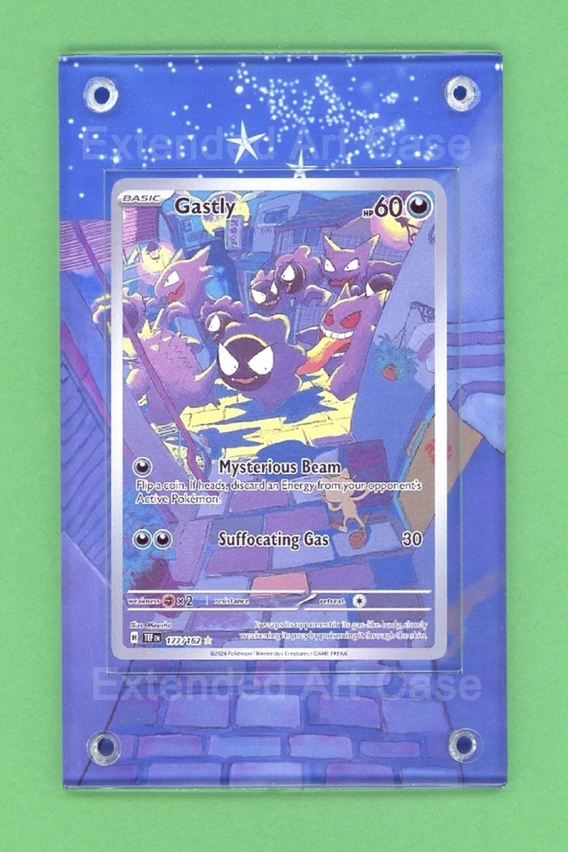 Pokémon Gastly 177/162 IR Pokemon Sv05: Temporal Forces Extended Art Case - Image 2 of 4
