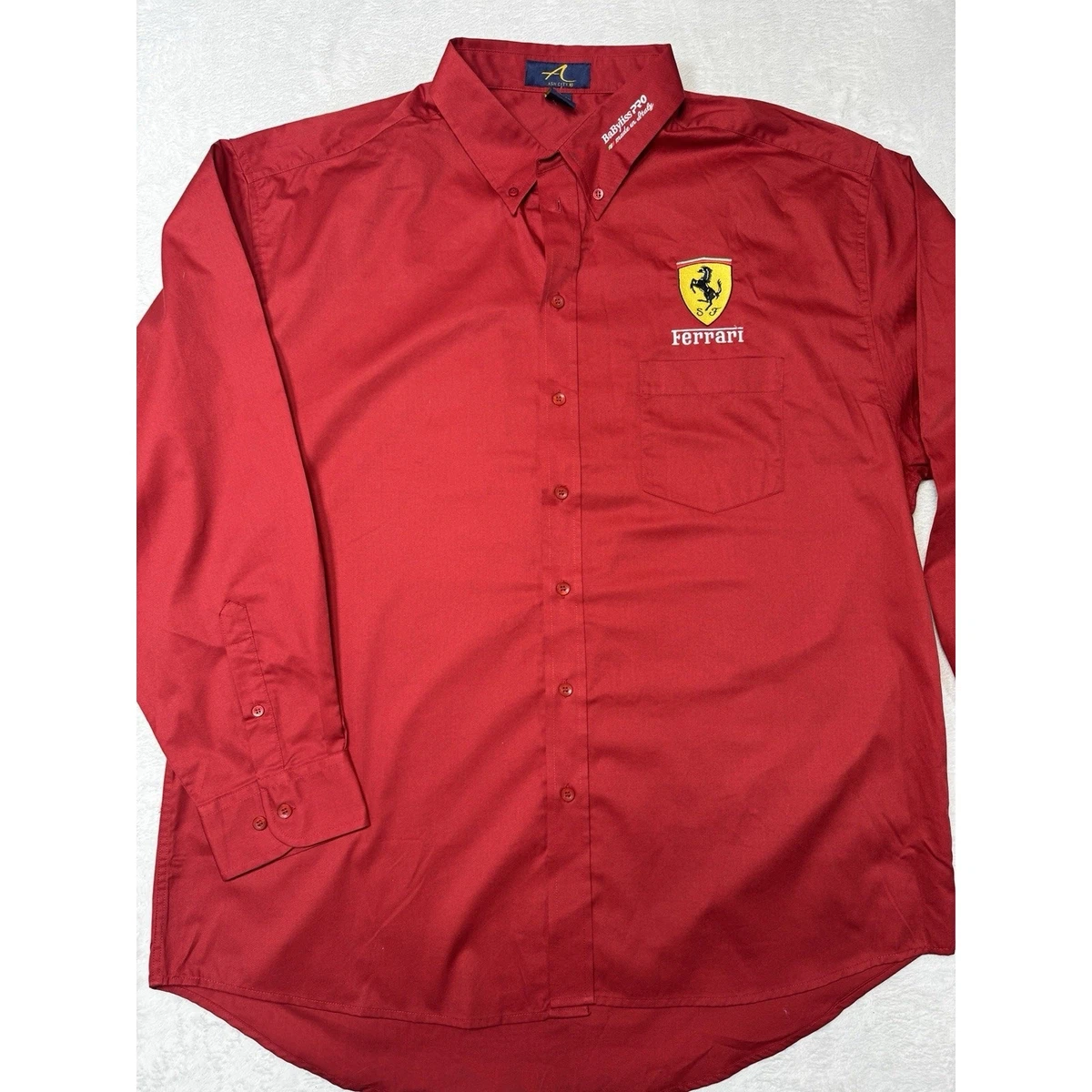 ferrari dress shirt Scuderia Ferrari F1 Men's Team Button Down Shirt
