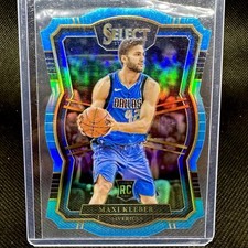2017-18 Select Maxi Kleber RC Rookie Premier Light Blue Aqua Die Cut Prizm /185