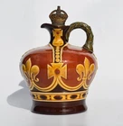 Rare Royal Doulton Kingsware Dewar's Whisky Crown Flask King George VI Coronat'n