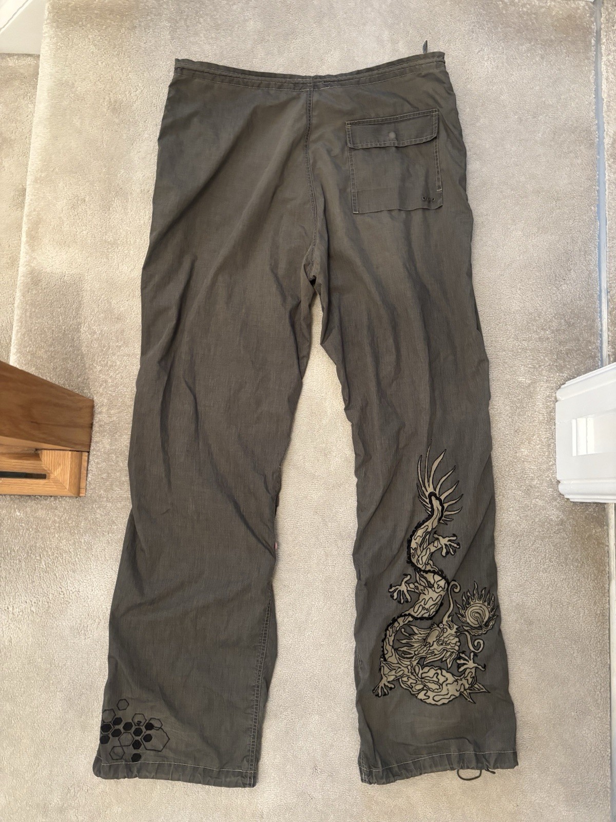 Maharishi vintage grey dragon super baggy oversized snopants - XXL / XL - Rare