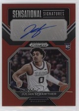 2023-24 Prizm Draft Picks Sensational Signatures Red Julian Strawther Auto 1i98