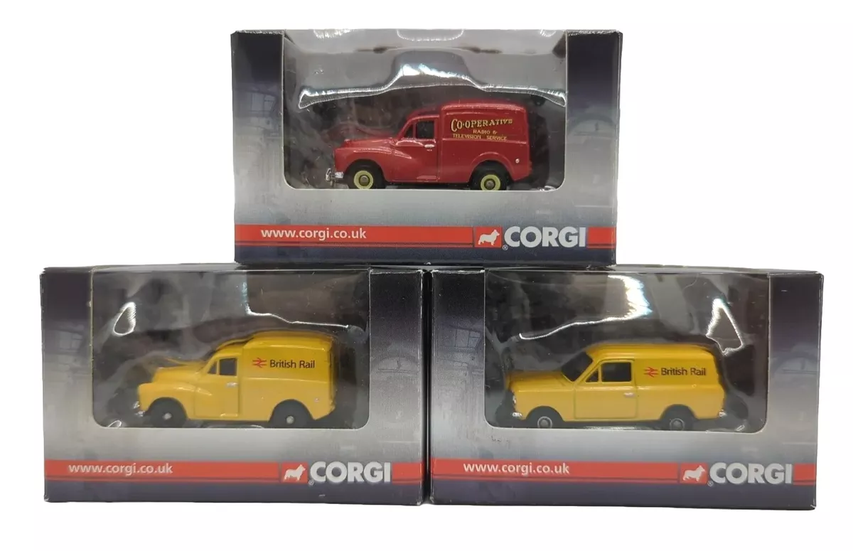 3X CORGI TRACKSIDE 1 76 SCALE OO GAUGE DIECAST MODEL VANS BOXED