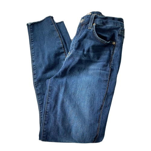 7 For All Mankind Bair Jeans Größe 28 High Rise Ankle Skinny Blau Hose Damen