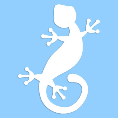 Lizard Gecko - Decal Sticker - Multiple Colors & Sizes - ebn6077
