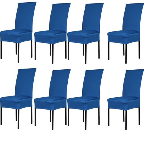 1-8 PCS Dining Chair Covers Spandex Cover Stretch Washable Wedding Banquet Party - Picture 14 of 34