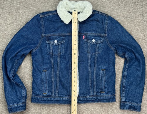Chaqueta vaquera Sherpa Trucker original para mujer Levi's talla mediana - Imagen 11 de 16