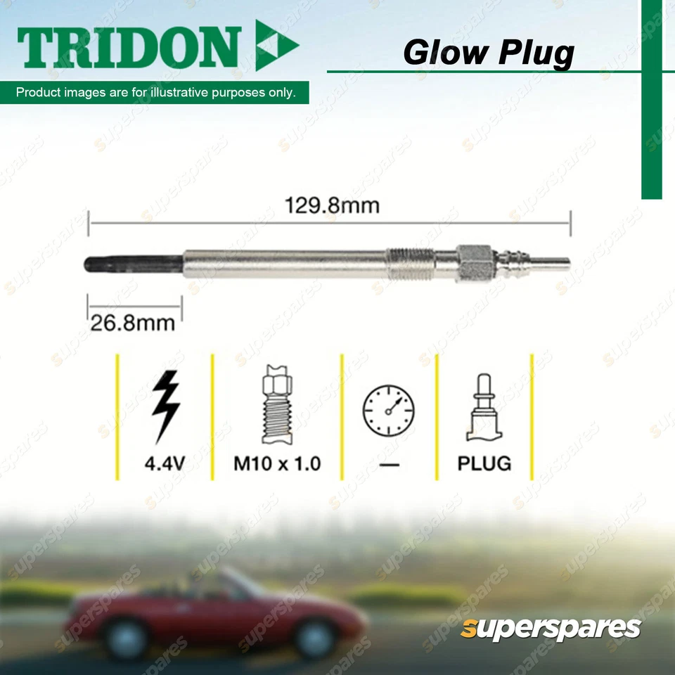 Tridon Glow Plug for Volkswagen Jetta MultiVan Passat Alltrack CC Polo Tiguan - image 2 of 2