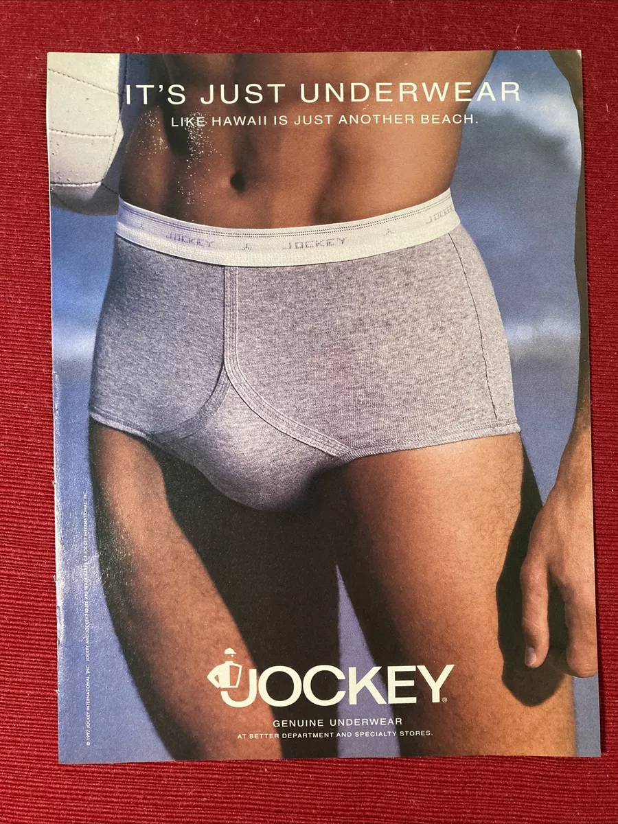 Jockey Men's Underwear Gay Interest 1997 Print Ad - Great To Frame