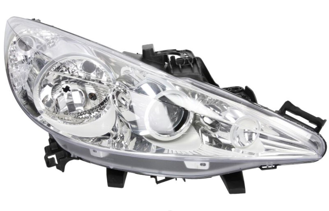 Phare avant droit électrique Peugeot 207 CC moteur intégré